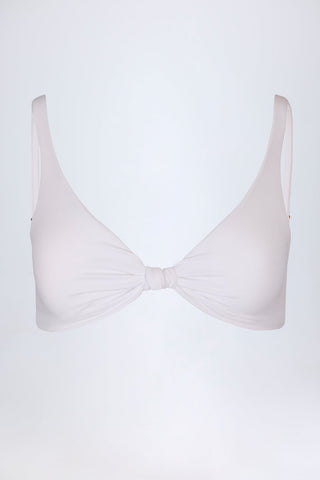 Knot Detail Plunge Bikini Top