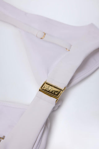 Knot Detail Plunge Bikini Top