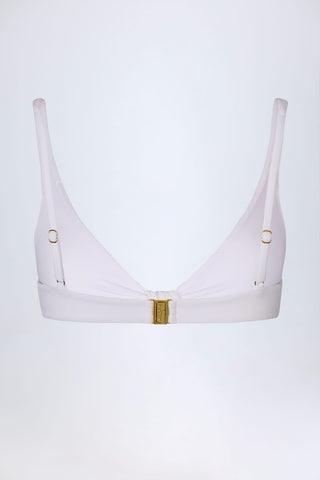 Knot Detail Plunge Bikini Top
