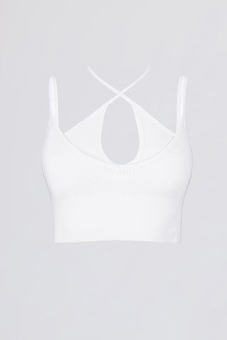 Seamless Rib Crossover Sports Bra