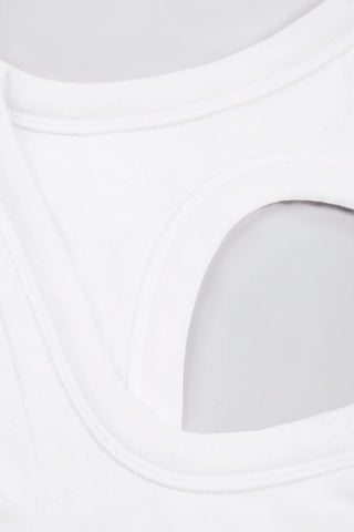 Seamless Rib Cut Out Back Crop Top