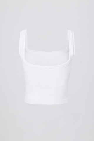 Seamless Ribbed Square Neck Tank