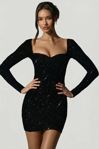 Sequin Sweetheart Mini Dress