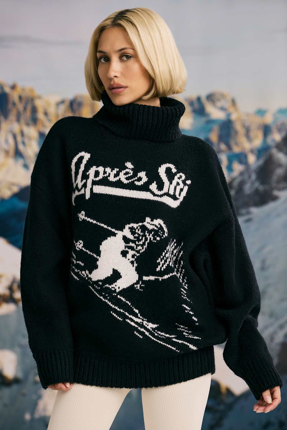 Chunky Knit Turtleneck Sweater