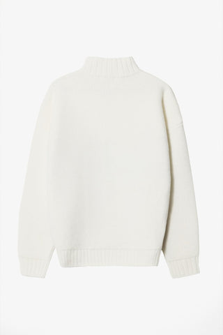 Burgundy Alpine Knit Quarter Zip Turtleneck