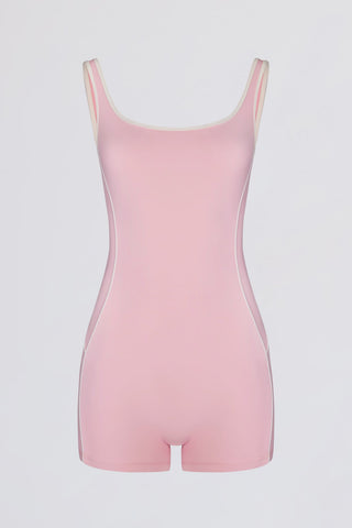 Powder Pink Backless Unitard