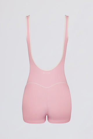Powder Pink Backless Unitard