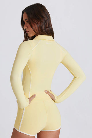 Sleek Contrast Zip Jacket