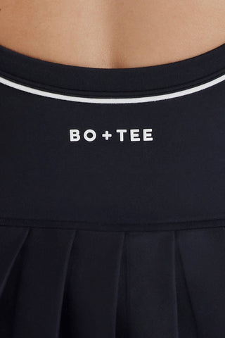 Pleated Tennis Dress with Cross Back