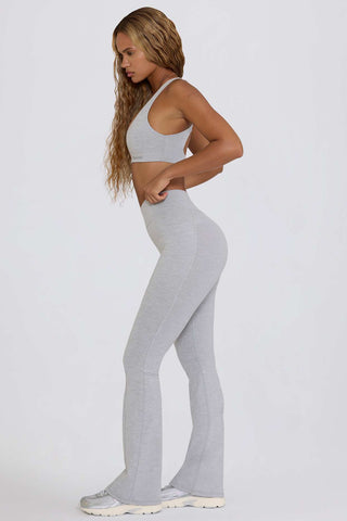 V Waist Flared Leggings with Pockets