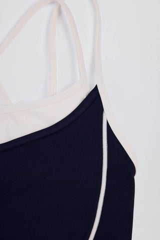 Layered Tank Top with Adjustable Straps