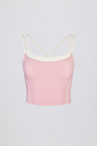 Powder Pink Layered Tank Top