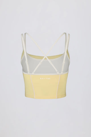 Layered Tank Top in Soft Yellow