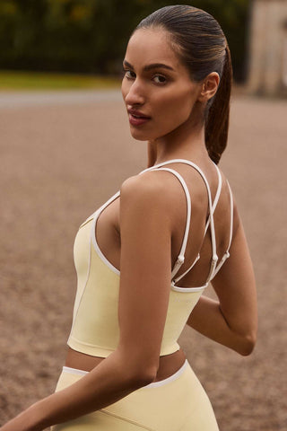 Layered Tank Top in Soft Yellow