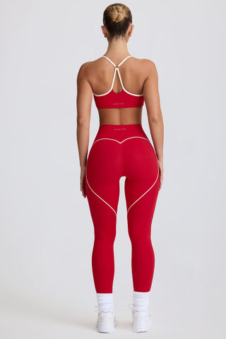 Red Heart Trim Leggings