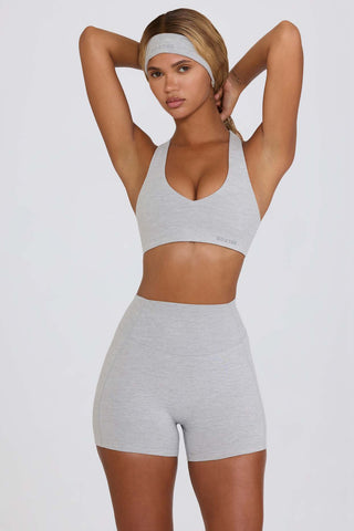 Active Mini Shorts with Heart Detail