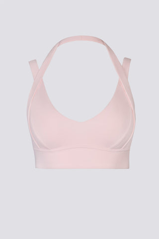 Open Back Ballet Pink Sports Bra
