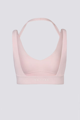 Open Back Ballet Pink Sports Bra