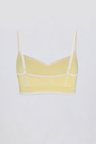 Sweetheart Neck Sports Bra in Soft Yellow