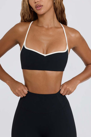 Sweetheart Neckline Sports Bra