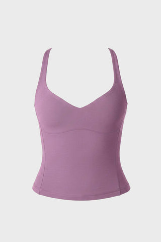 Sweetheart Neckline Active Tank Top