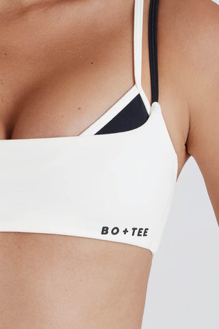 Layered Twist Back Sports Bra