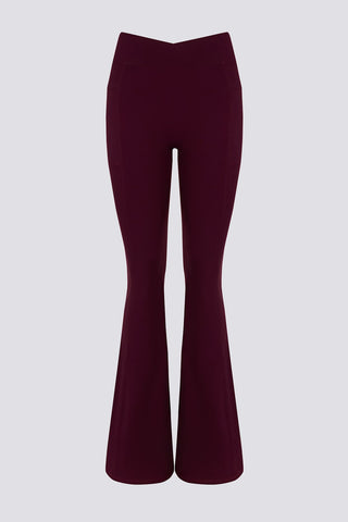 V Waist Flared Leggings