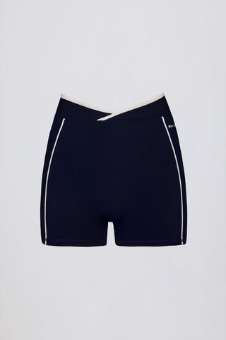 Contrast Trim Crossover Shorts