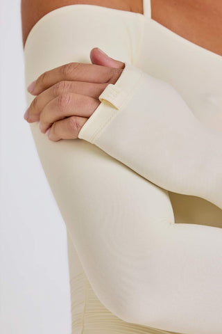 Soft Halterneck Off Shoulder Top