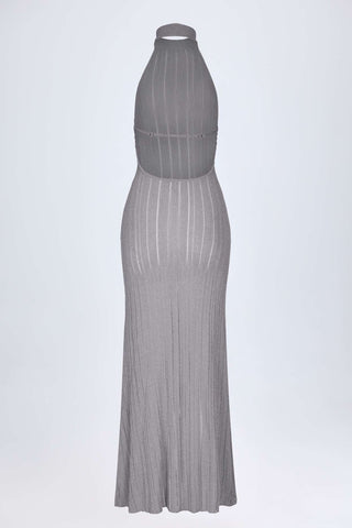 Backless Halterneck Maxi Dress