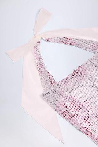 Embellished Cowl Neck Maxi Dress