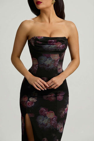 Beaded Bandeau Maxi Dress