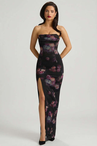 Beaded Bandeau Maxi Dress