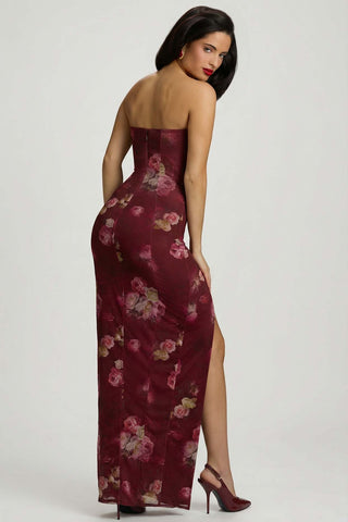 Beaded Bandeau Maxi Dress