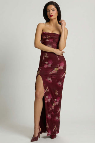 Beaded Bandeau Maxi Dress