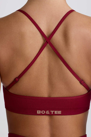 Seamless Cross Back Sports Bra