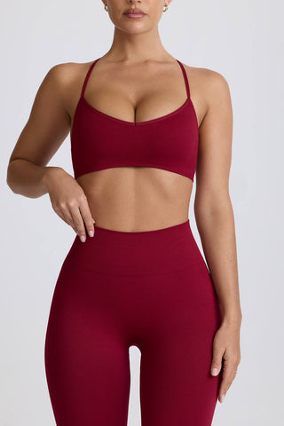 Seamless Cross Back Sports Bra
