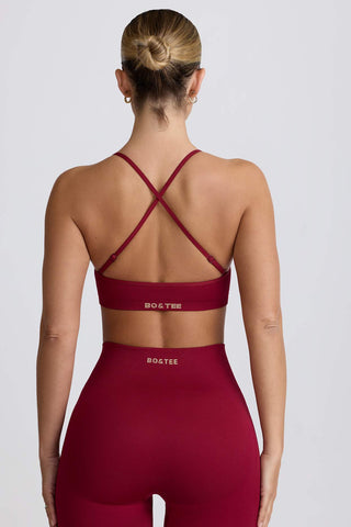 Seamless Cross Back Sports Bra