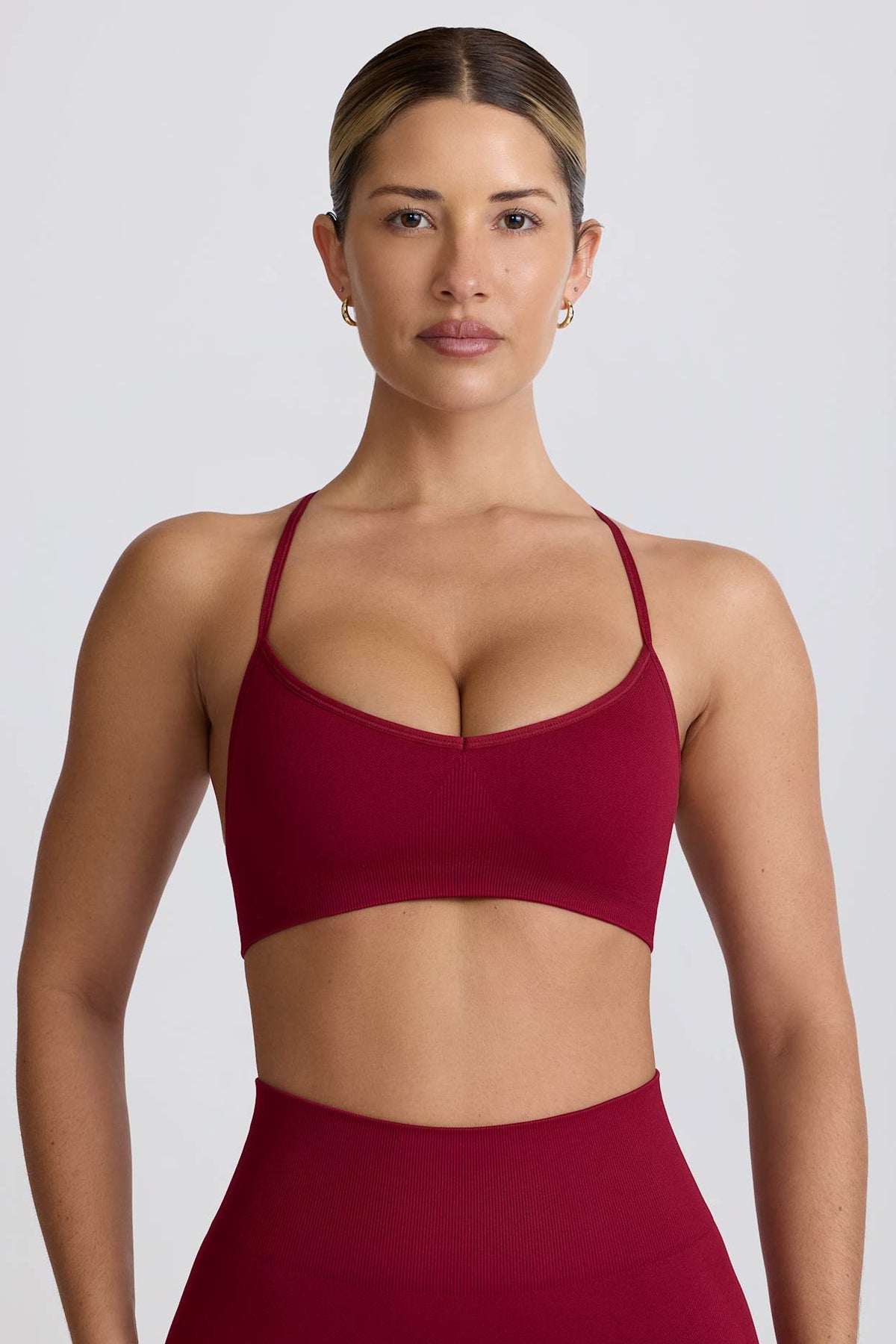 Seamless Cross Back Sports Bra