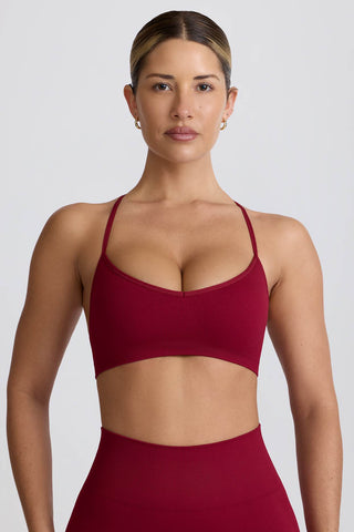 Seamless Cross Back Sports Bra