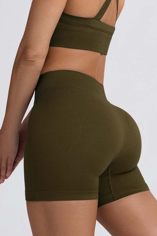 Seamless High Waist Workout Shorts