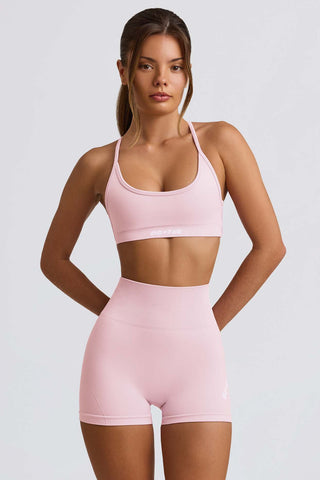 Powder Pink Seamless Workout Shorts
