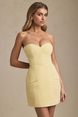 Sweetheart Neckline Strapless Mini Dress