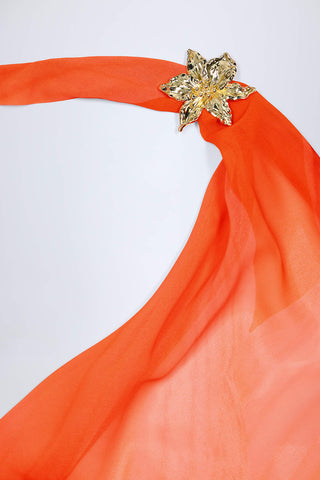 Floral Hardware Maxi Dress