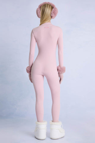 Powder Pink Thermal Jumpsuit