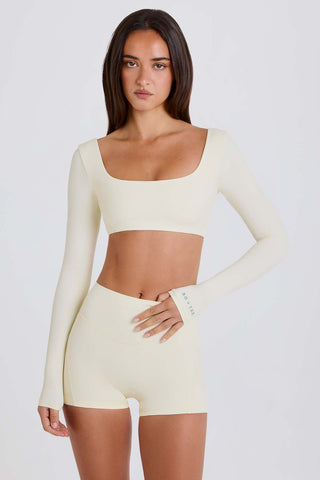 Silky Twist Back Crop Top