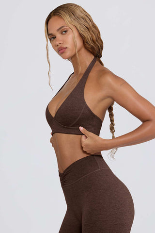 Plunge V Neck Sports Bra