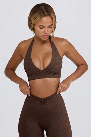 Plunge V Neck Sports Bra