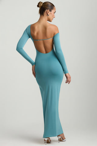 Slinky Jersey Asymmetric Maxi Dress