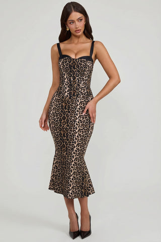 Layered Bra Detail Fishtail Dress